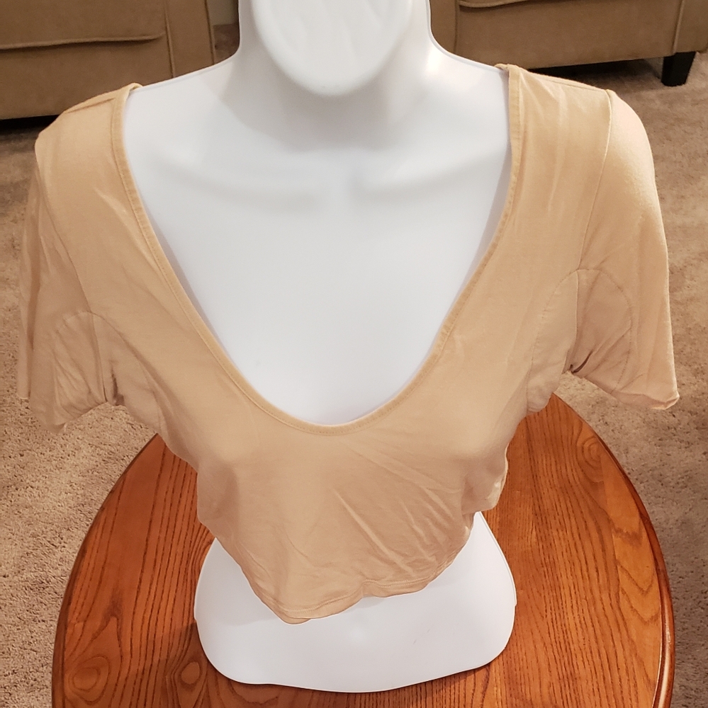 Numi crop undershirt, nude, size M